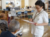 健康状態の確認の様子