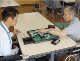 昼食・休憩の様子